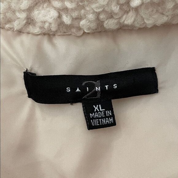 21 Saints teddy bear cream longline coat size XL - Picture 9 of 10